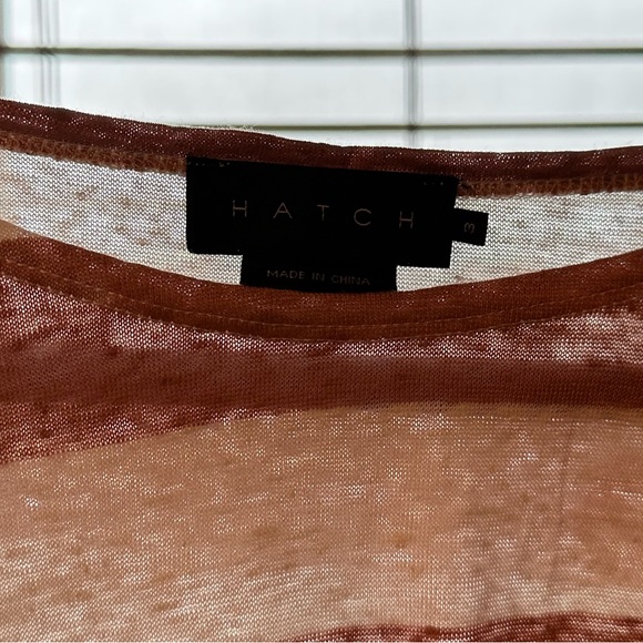 Hatch Collection size 3 long sleeve linen tee - Picture 3 of 4